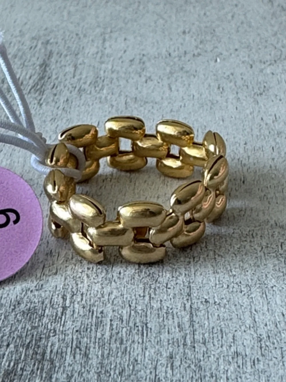 Mia Fiore Gold Plated 925 Sterling Silver Dyadema Panther Flexible Ring Sz.9